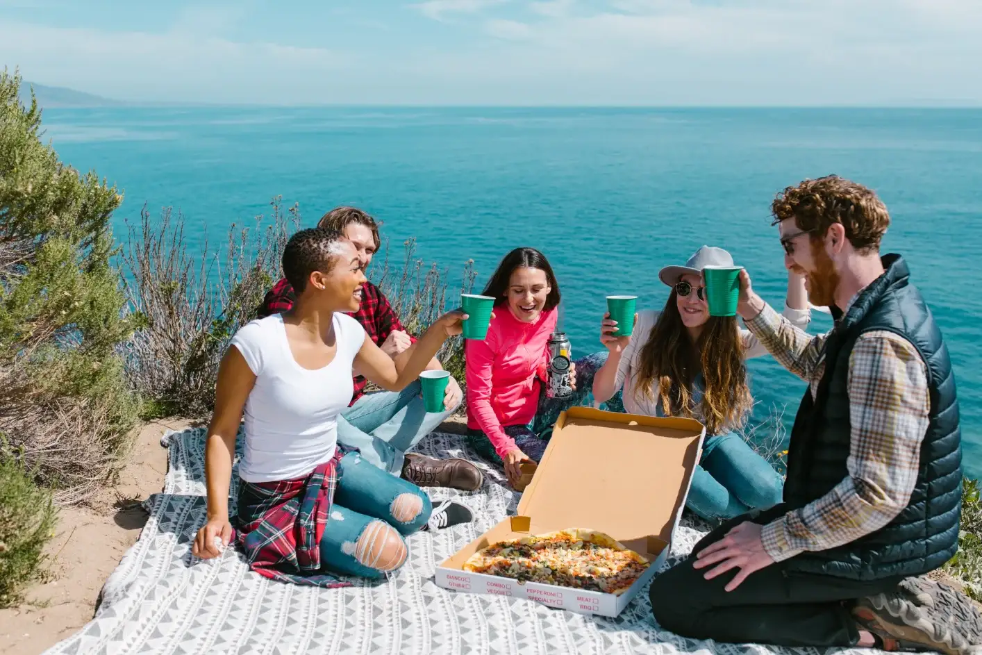 picnic set with blanket